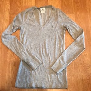 Lacoste women’s gray long sleeve shirt size 36